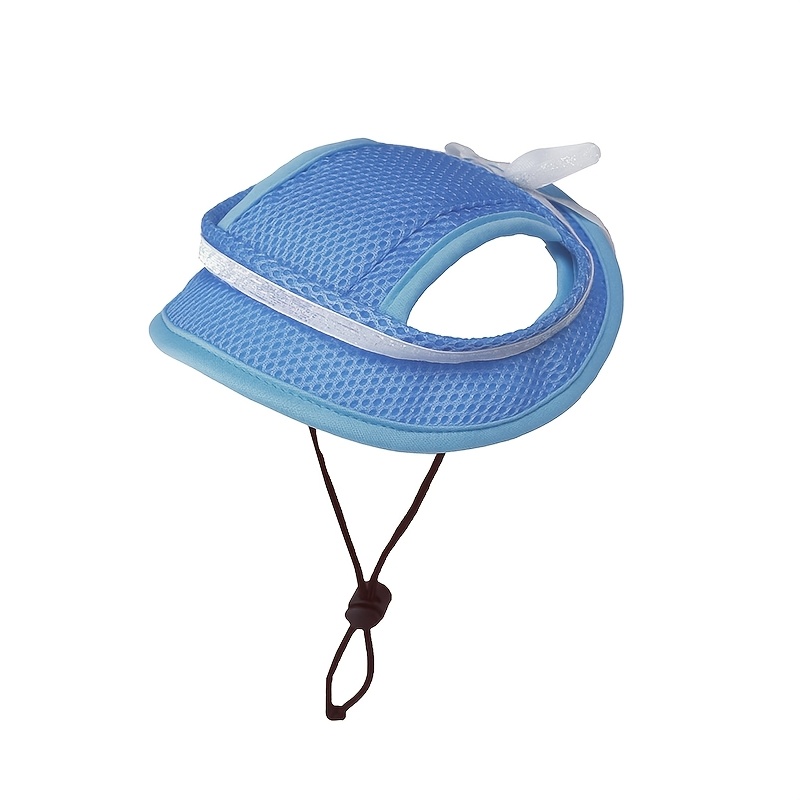 1pc Pet Sun Hat Spring Summer Uv-Protective Dog Cat Hat Cute Candy Color Bowknot Pets Outdoor Breathable Mesh Porous Outdoor Protection Cap