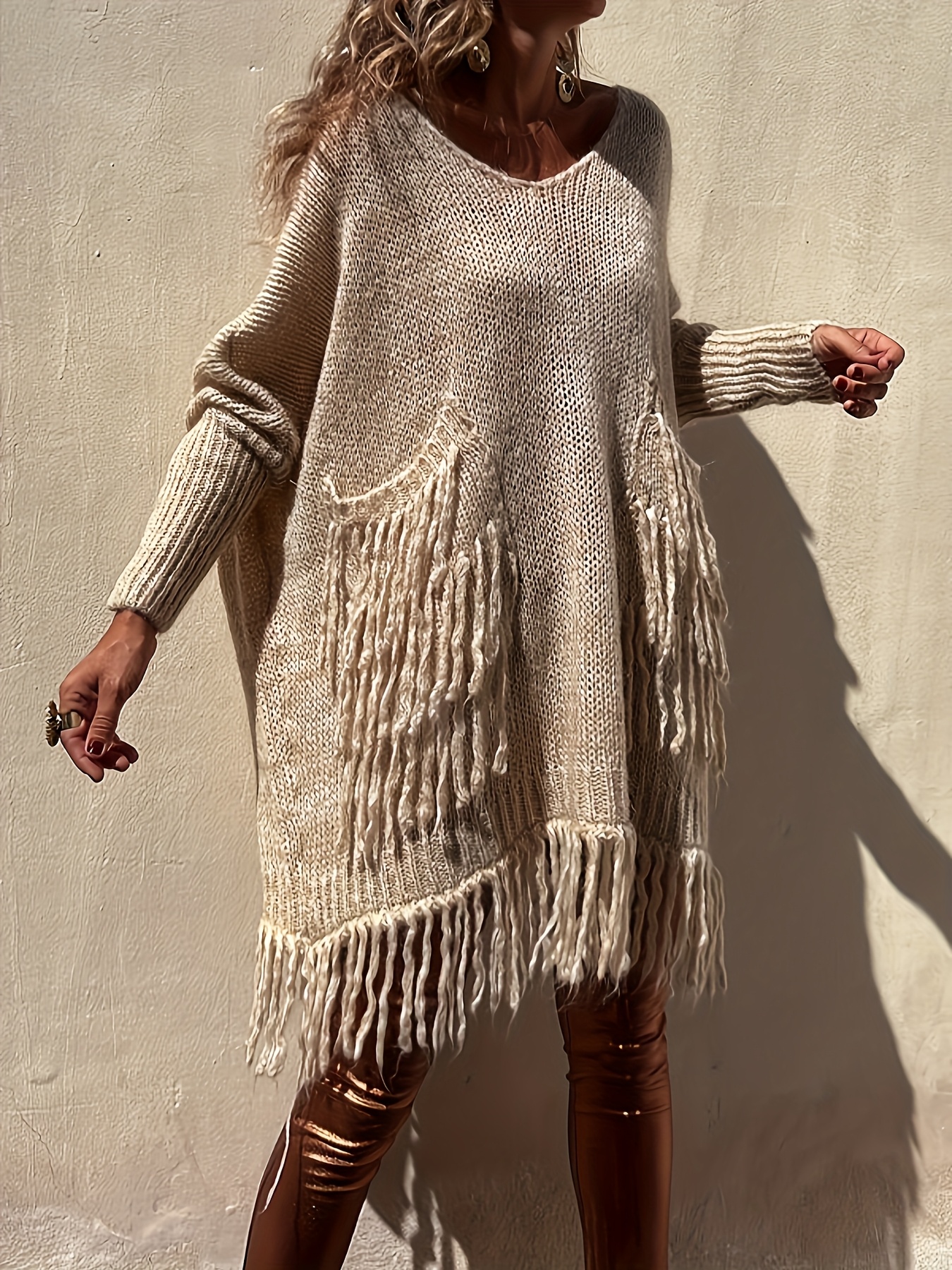 beige long sleeve formal dress Long Sleeve Plus-Size Long Formal Dress CD242C Champagne / 16