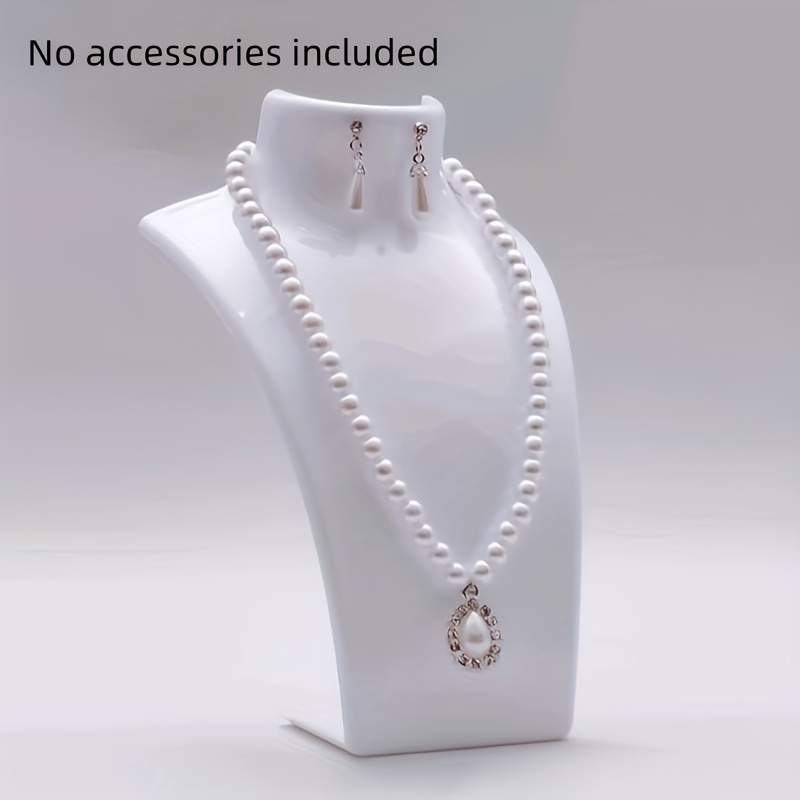 TEMU Elegant Acrylic Jewelry Display Stand - Portrait Design For Necklaces, Pendants & Earrings Storage,beading&jewelry Making,jewelry Making Display & Packaging Supplies