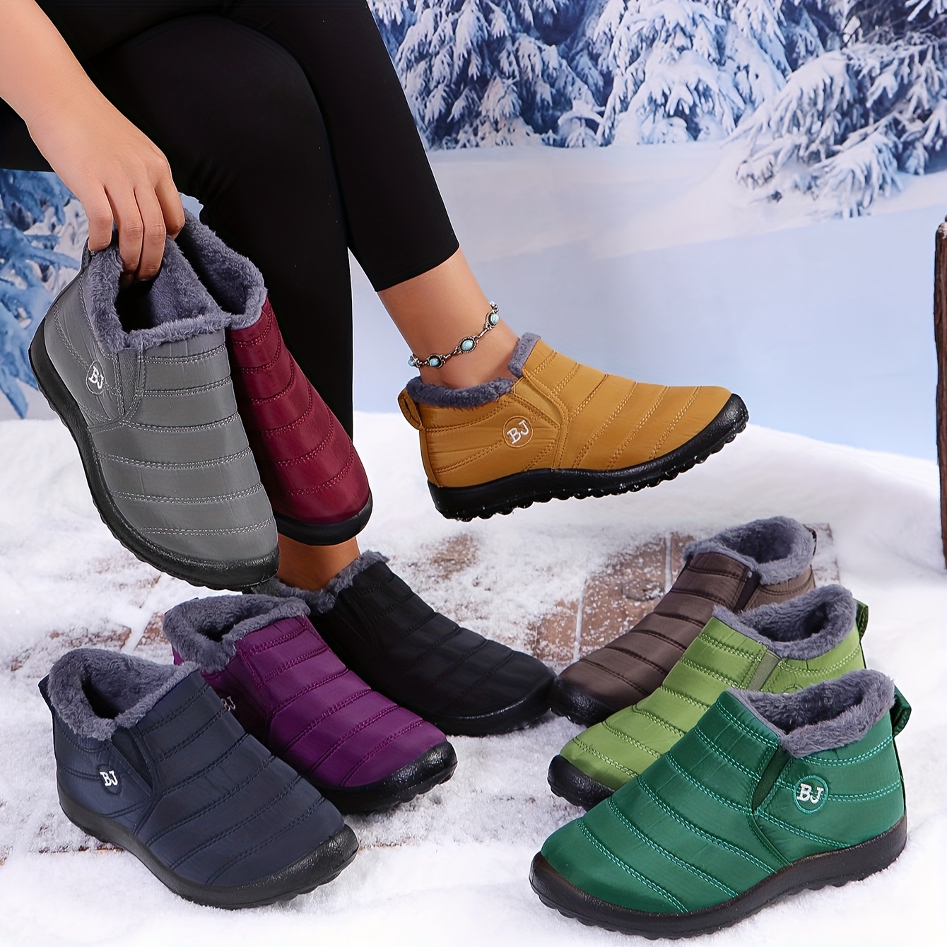 Ultra-Warm Winter Boots, Non-Slip Thick Sole for Outdoor Hiking