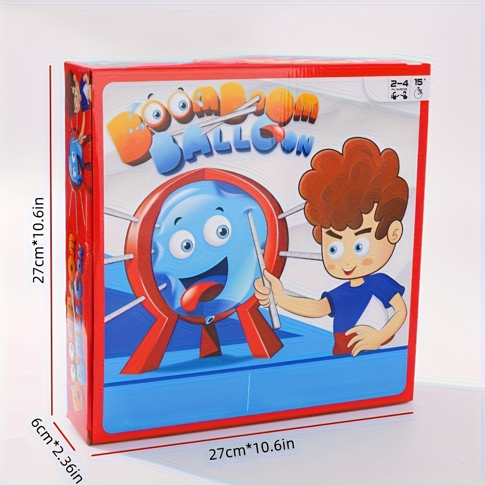 Exploding Balloon Party Game - Fast-Paced Balloon-Popping Challenge, No Electricity Needed, Portable Arcade Board Game for Birthday, Graduation, Halloween, Christmas, Thanksgiving - with, Durable Plastic Construction for Family Game Nights & Classroom Parties - Party Game for Ages 6+, Casual Entertainment, Cartoonish Graphics, Easy Setup