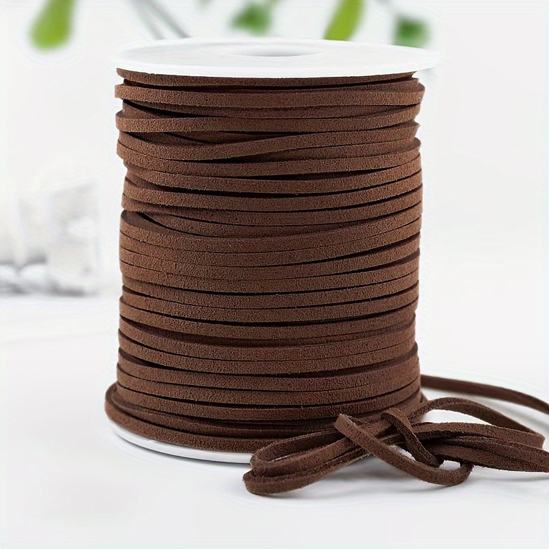 Image of Black Suede Cord, 50 Yards Per Roll, For Jewelry Making, Bracelets, Necklaces And Bead Crafts