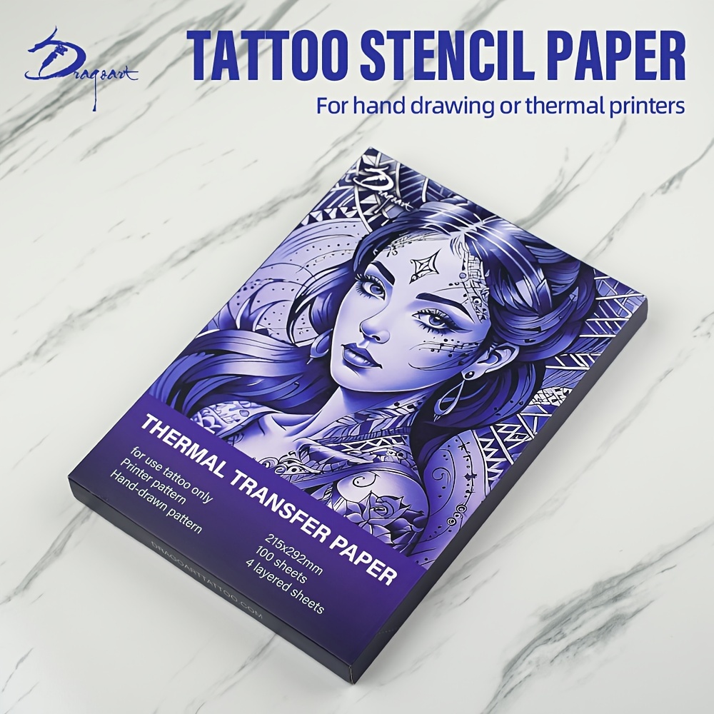 20 100 sheets of tattoo transfer paper thermal stencil paper for tattooing professional tattoo supplies to   quality tattoo patterns tattoo transfer paper for tattooing tattoo transfer paper
