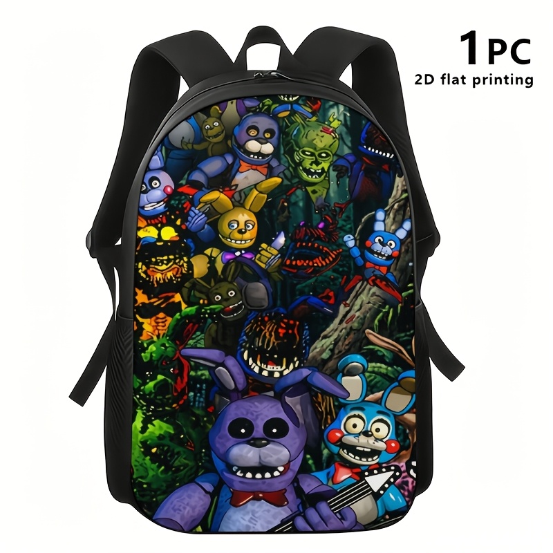 TEMU 1pc/3pcs This Casual Backpack, Crossbody Bag, And Storage Pouch, Themed Around Doll , Features A 2d Flat-printed Process With Vibrant, Dynamic,