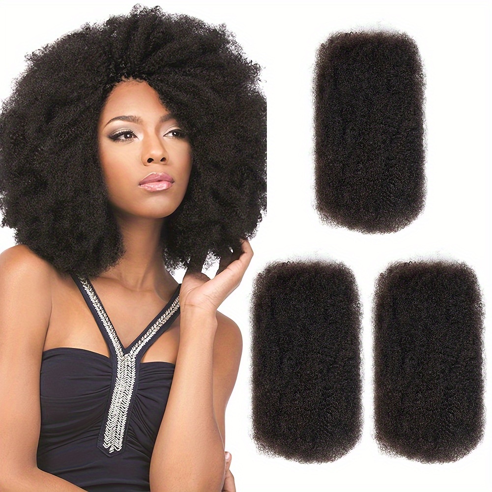 

100% Human Hair Afro Kinky Bulk - Real Crochet Weft For Women - Suitable For All Ethnicities