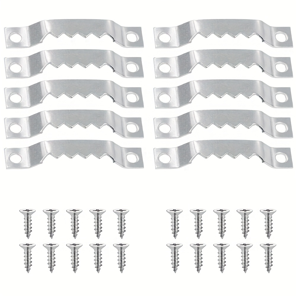 Small Sawtooth Picture Hanger With Screws For Frames Canvas Crafts