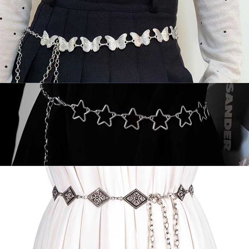 TEMU 3pcs Set Vintage Hollow Carved Bohemian Style Belt/suitable For Women's Skirt/shirt/suit/jeans Additions - Full Of Fashion