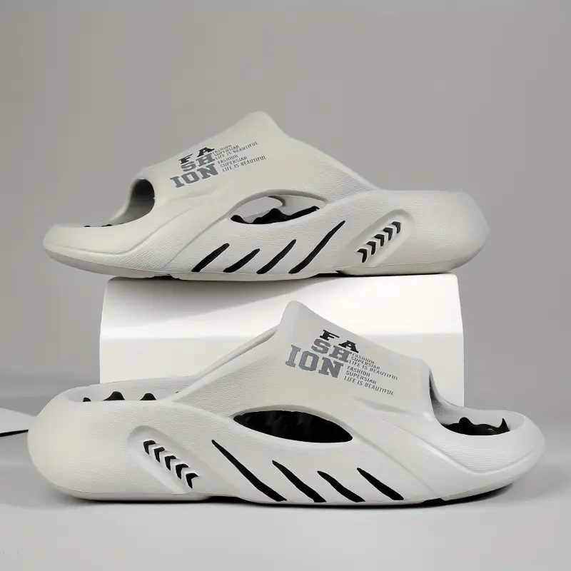 mens slippers 2024 and summer comfortable outsole outdoor casual eva slippers mens fashion cool slides anti slip wear resistant breathable all match couple slippers Product details 6