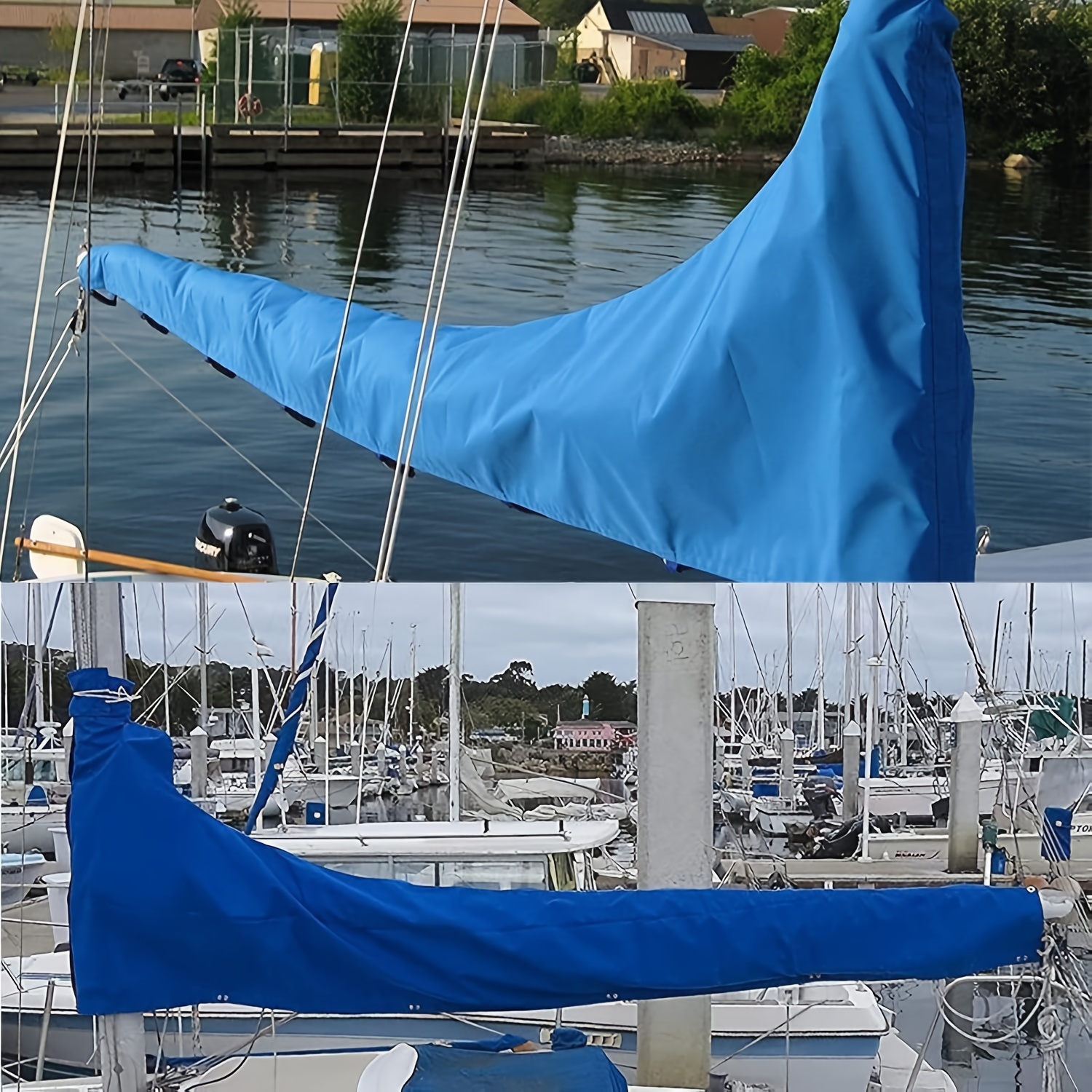 1pc oxford cloth 420d thick material main sail boat cover