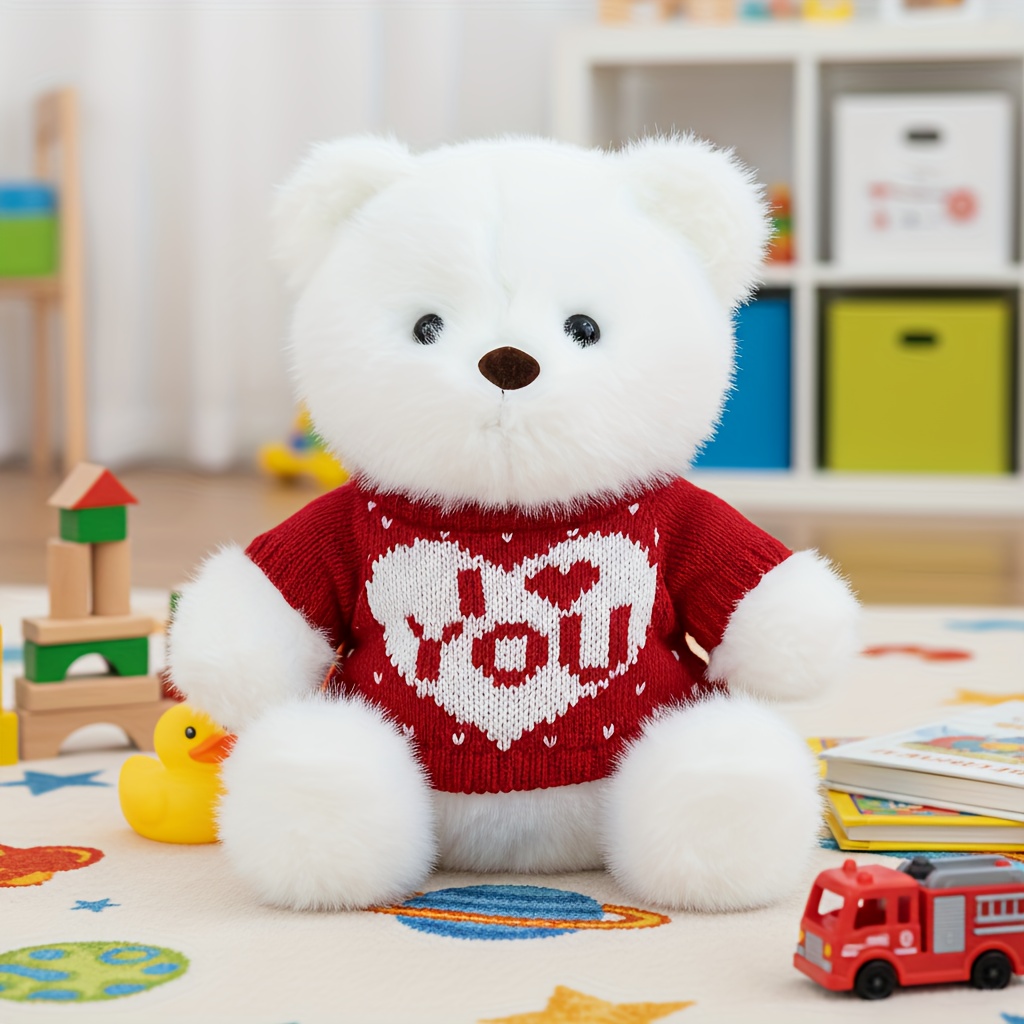 23cm/9.06-inch Soft Plush Teddy Bear Suitable For Gift - Cuddly Stuffed Toy, Cozy For Birthday & Christmas Present (for Or Couples)