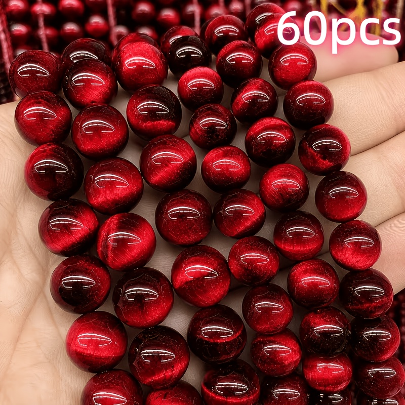 TEMU 60pcs, 's Eye Loose Beads, Glass Material Jewelry Materials, Jewelry Bead Stringing, Handmade, Decorative Supplies, Used For Keychains,