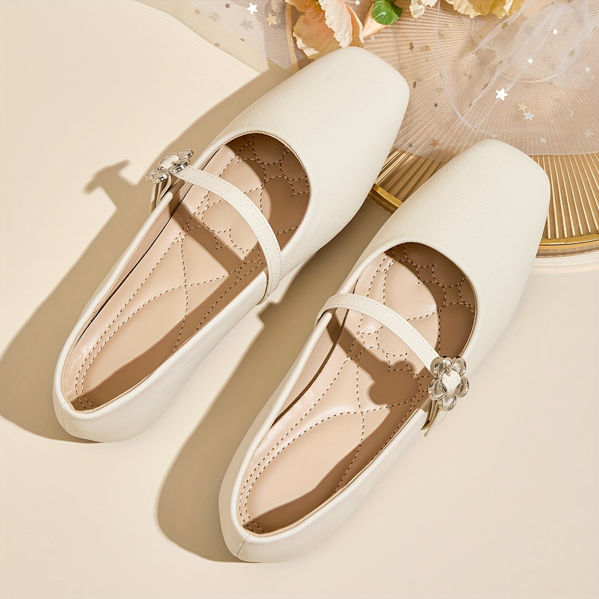 Canvas Shoes Vintage Flats Women'S Retro Flats Lightweight Slip-On