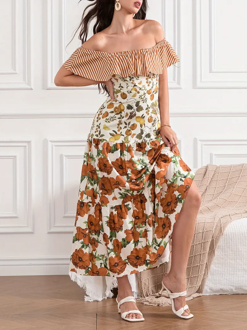 off the shoulder spanish dress Mexican off the Shoulder Traditional Dress, Cotton Lace Peasant Blouse, Women Ribbon Red Skirt, Cinco De Mayo Senorita Outfit, Frida