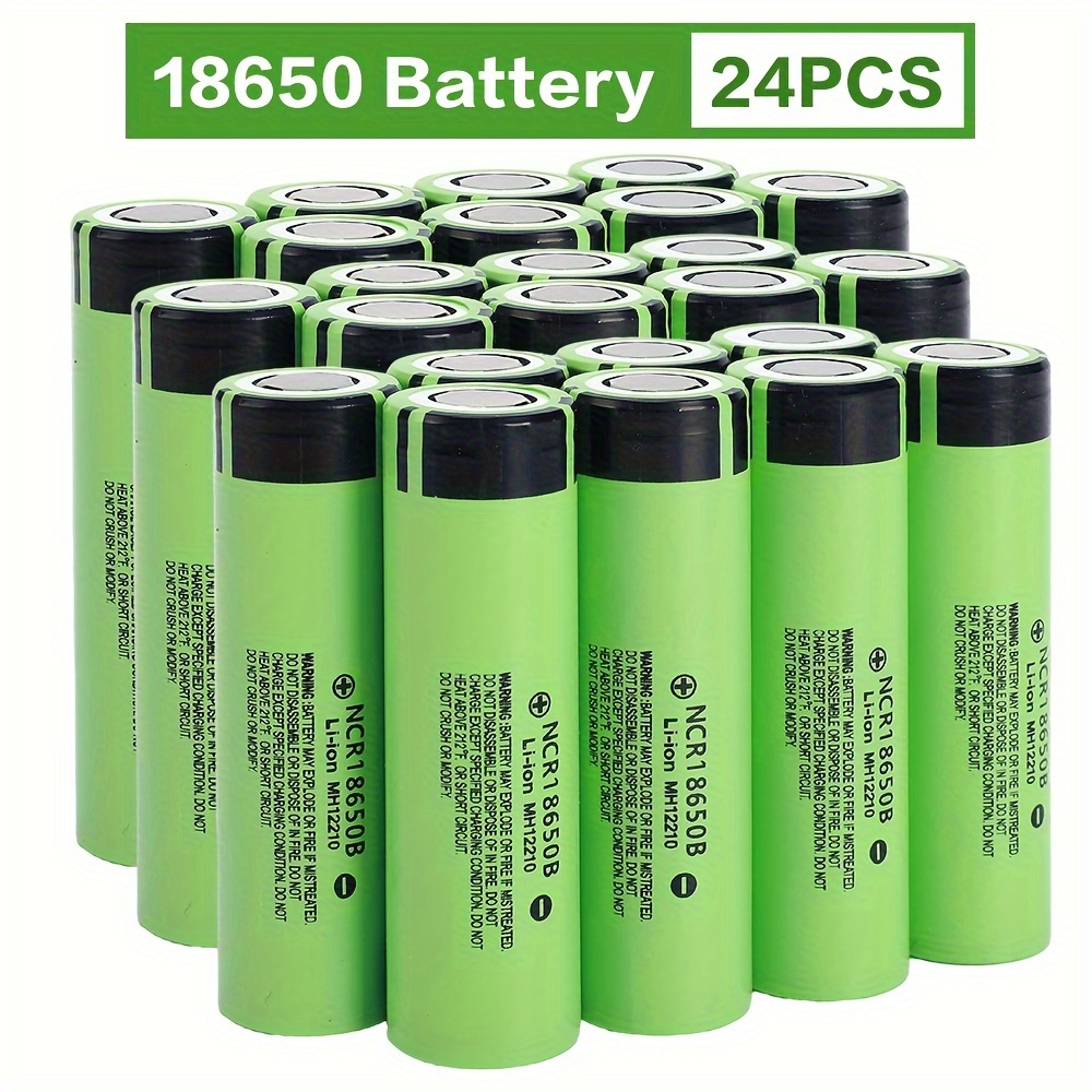 

24 Pcs 3600mahbattery Original 18650 Lithium Battery Rechargeable Battery Adaptation 3.7v Can Assemble Lithium Battery