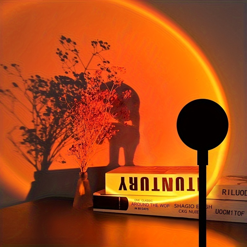 USB 7 Color Changing Sunset Projection Lamp, Sunset Lamp, Atmosphere Light