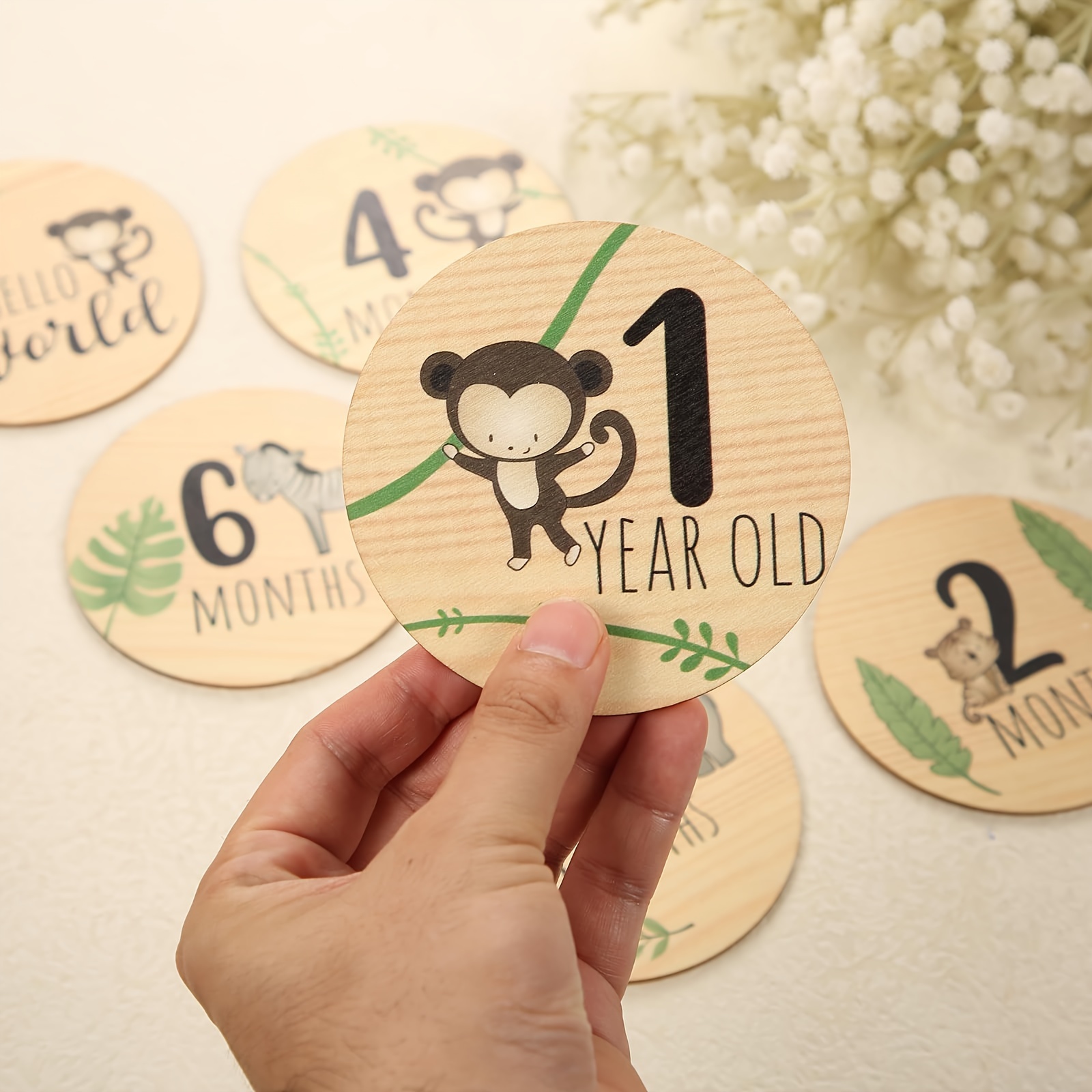 Wooden Monthly Milestone Cards, Announcement Signs, Pregnancy Gifts