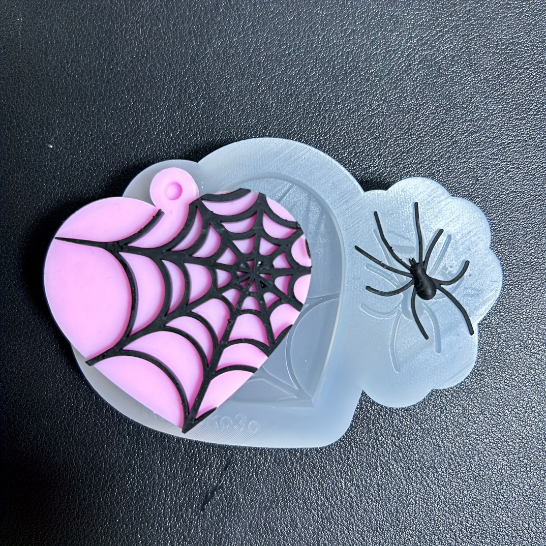 

1pc Love Spider Listing Tag Silicone Mold Diy Handmade Plaster Ornament Gypsum Clay Resin Craft Making Silicone Mold Home Decoration