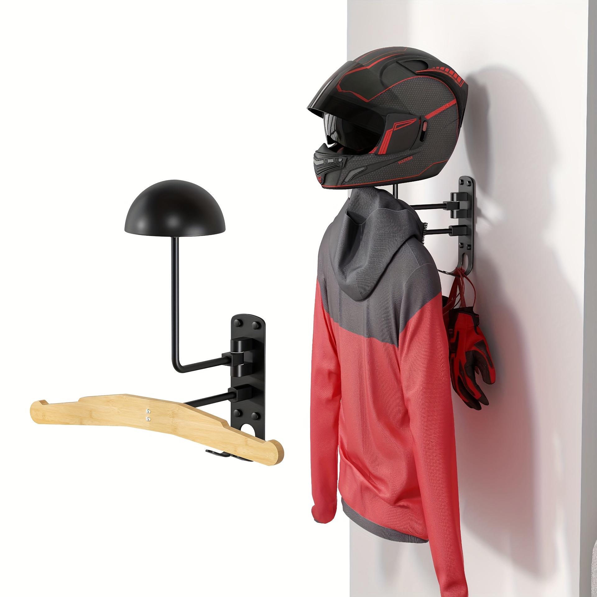 Taktische Wandhalterung, Motorradhelmhalter Wandhalterung,  Plattentrger-Stnder Jackenhalter Display-Organizer fr Fuball-  Radsportanzge