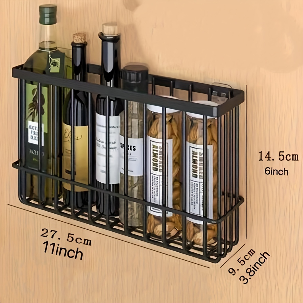 E-shop 1 Stück/2 Stücke Frischhaltefolien-Aufbewahrungskorb, Küchenorganizer-Regal, Küchenpapier-Organizer Aufbewahrungsregal für Kühlschrankseite,