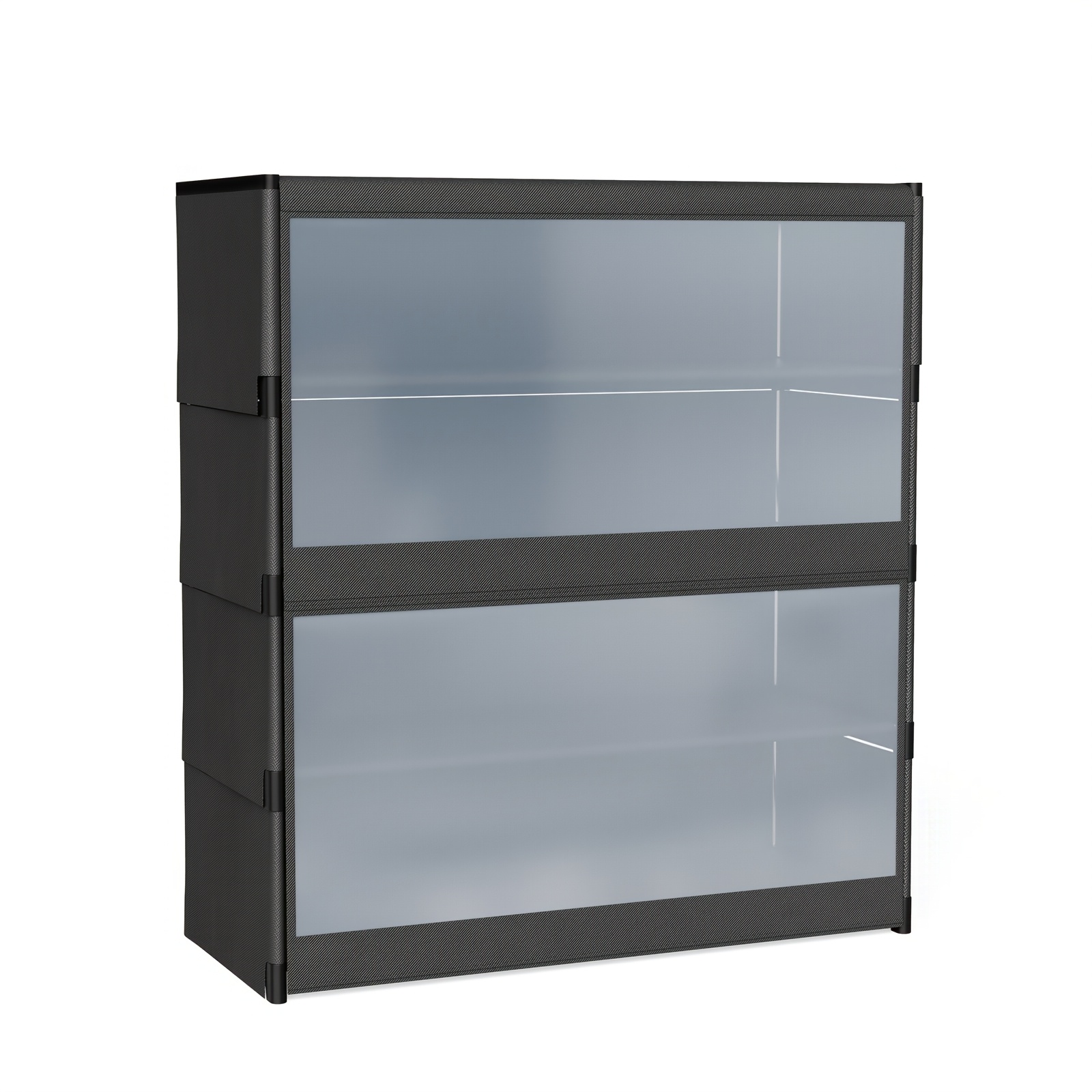 Image of 4-tier Shoe Rack, Dustproof Transparent Shoe Cabinet, Space- Shoe Storage Rack, Fabric Shelf, Durable Plastic Dust Cover, Easy To Assemble, Suitable For Bedrooms, , And
