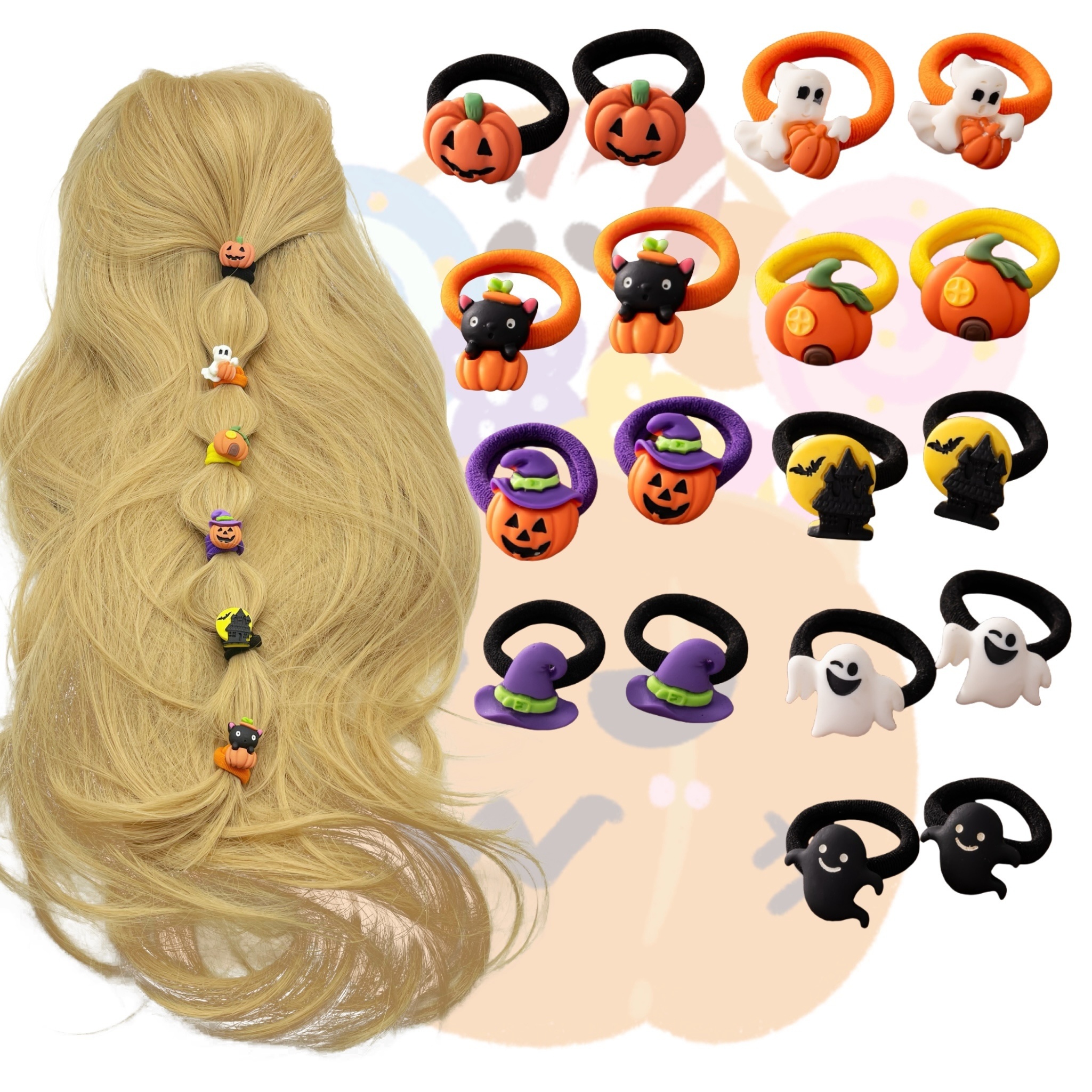 

2pcs Cloth Halloween - , For 's Hairstyling & Accessories