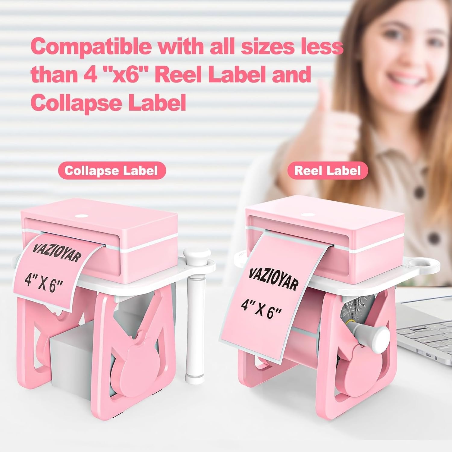 Buy UNBYN Label Holder For Rolls And Fan-Fold Labels, Shipping Label