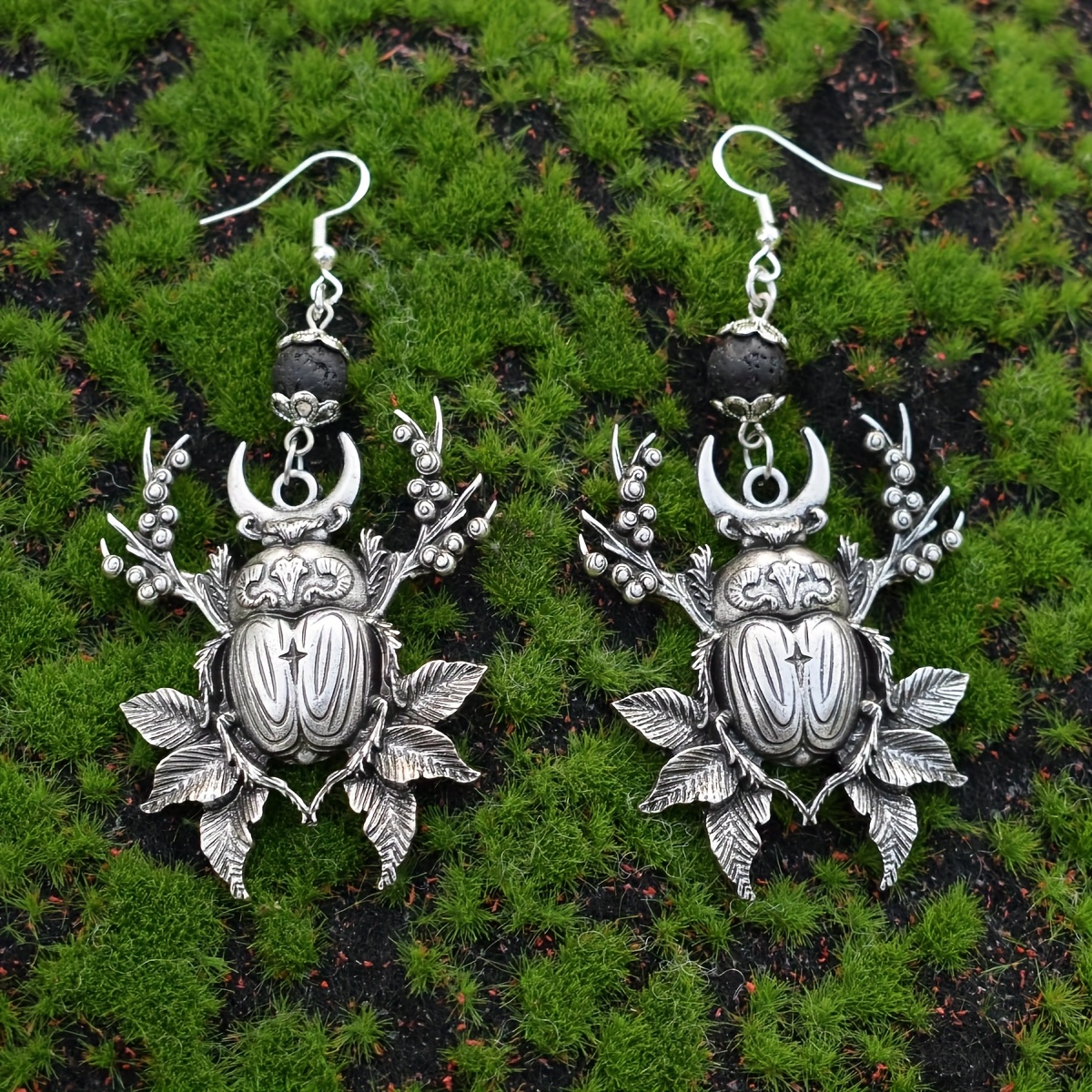 E-shop 1 Paar Gothic-Stil Retro-Käfer-gehängte Ohrringe für Damen, ideal für den oder Urlaubspartys