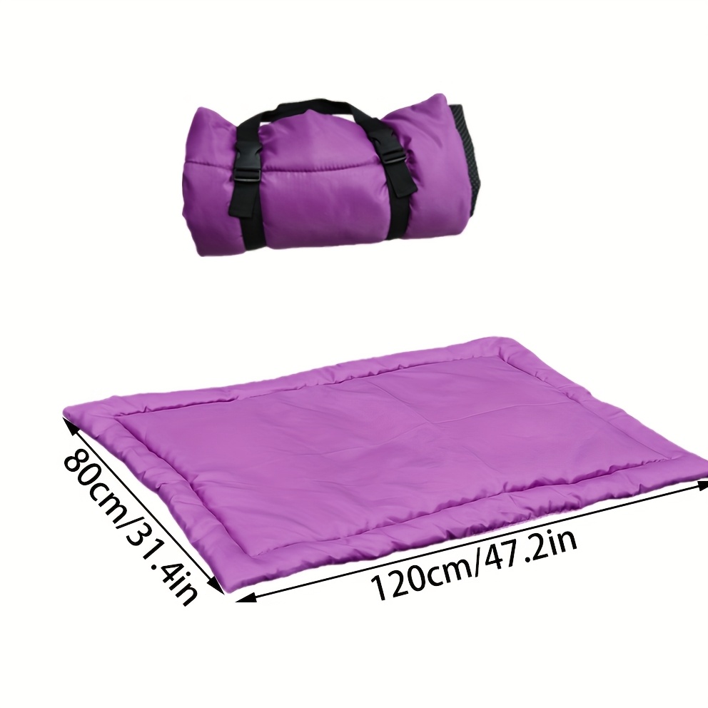 TEMU 1pc Dog Outdoor Mat, Foldable And Easy To Store Dog Pad, Portable Pet Mat For Camping, Portable Car Dog Mat, Pet Outdoor Sleeping Mat, Portable