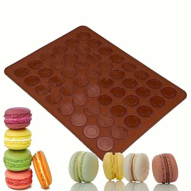 

48-cavity Silicone Macaron Baking Mat - Non-electric, Food-grade Kitchen Tool For Perfect Macarons