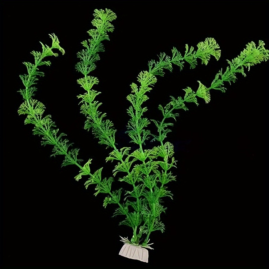 Simulated Water Grass/aquarium Plant/fish Tank Scenery Plastic Fake Flower/green Herbs