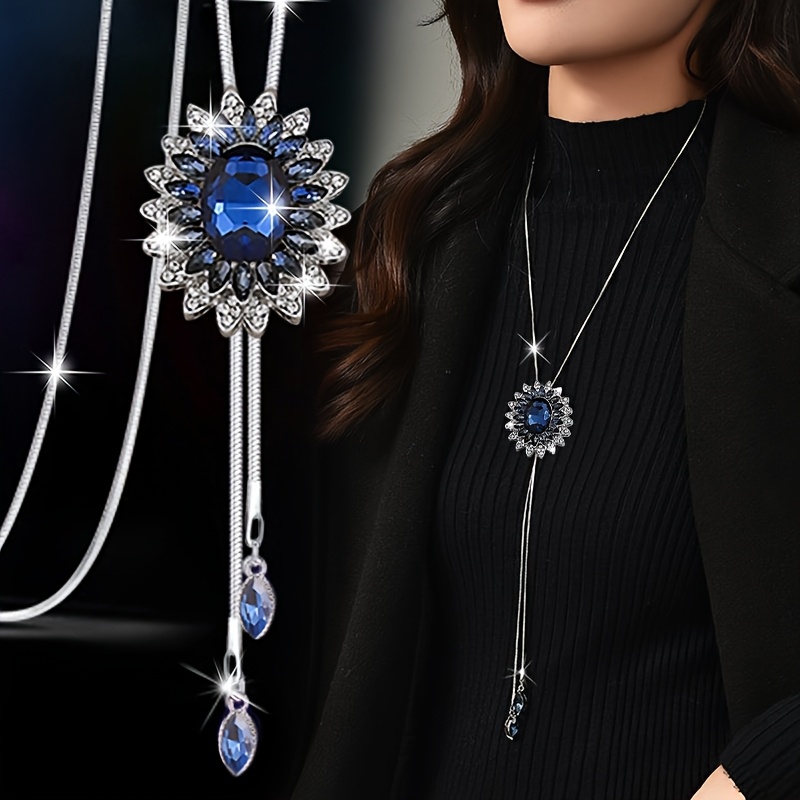 New Autumn And Artificial Tassel Sweater Chain Long Necklace, Versatile Sweater Accessory