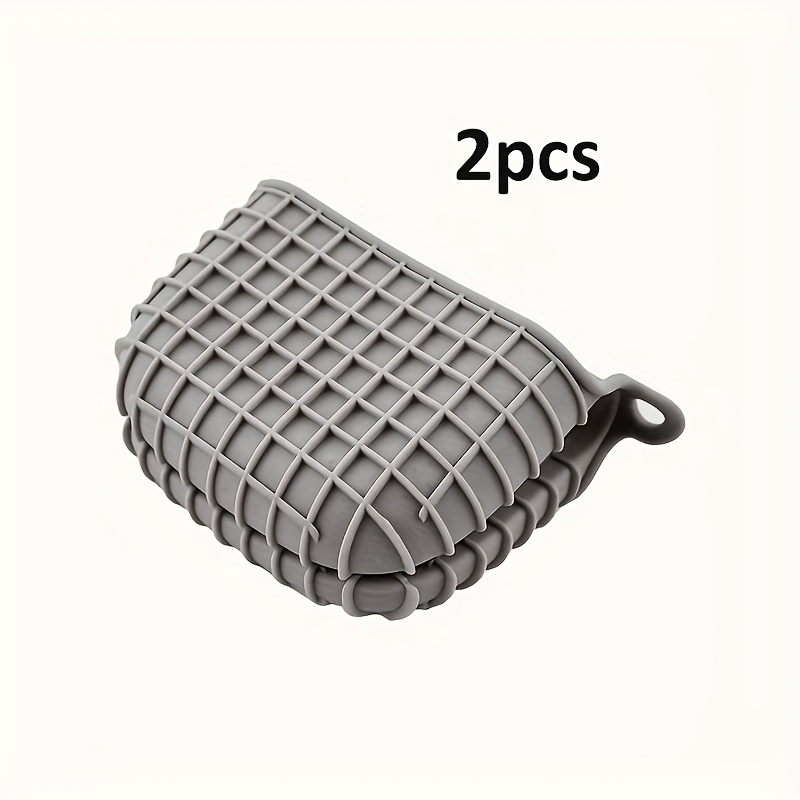 TEMU 2pcs Silicone Pot Handle Covers, Silicone Hand Grips, Anti-slip, Textured Surface, Thickened Heat Protection, Suitable For Kitchen Use, Cookware