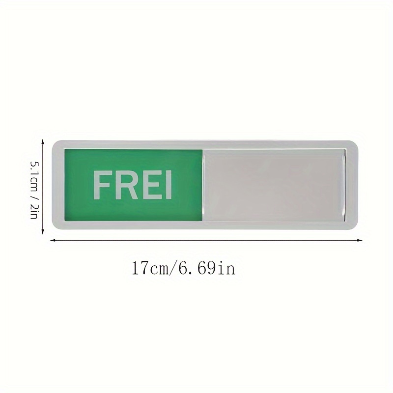 Image of Besetzt Acrylic Door Sign - Sliding Indicator For Home Office, Conference Room, - No Power Needed
