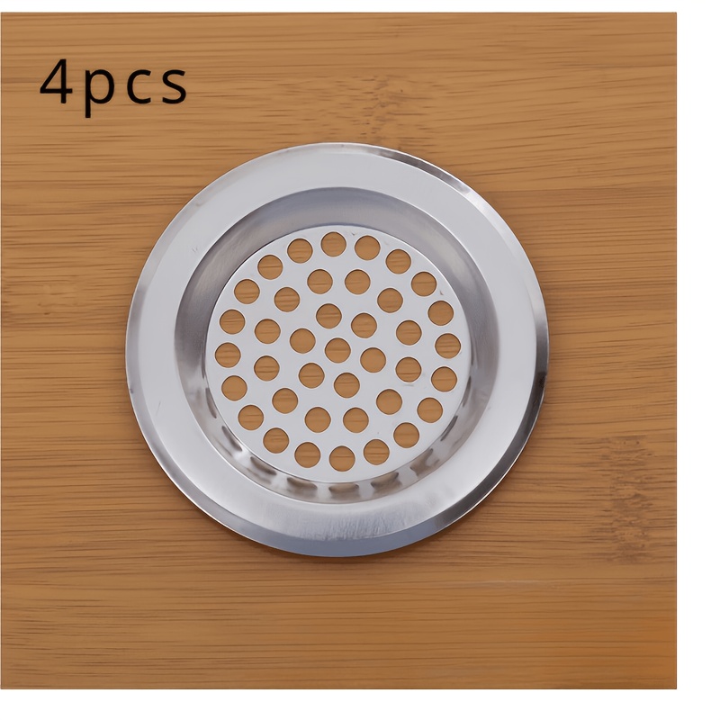 TEMU A Set Of 4 Drain Covers And Filter Screens, Designed To Prevent Filter Clogs And Efficient Drainage. Ideal For Use In Kitchen Sinks, Bathroom ,