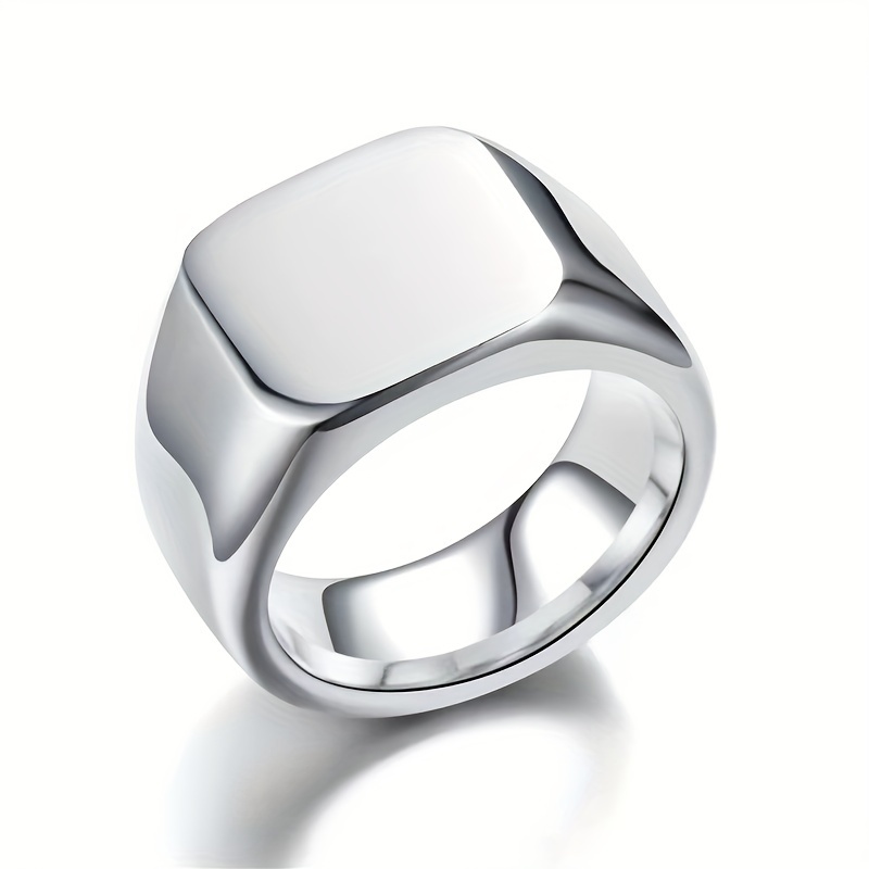 Custom Engraved Stainless Steel Ring - For