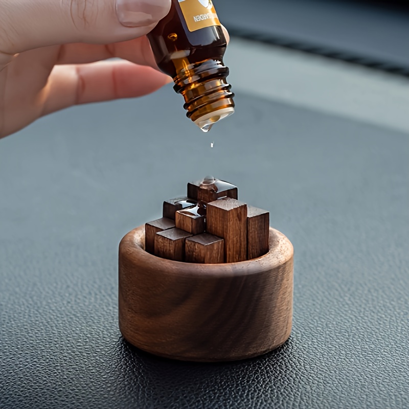 

Walnut Car Diffuser - Unscented Incense Holder For Home Decor - Portable And Long-lasting Fragrance - Perfect For Ramadan, 4th Of July, National Freedom Day