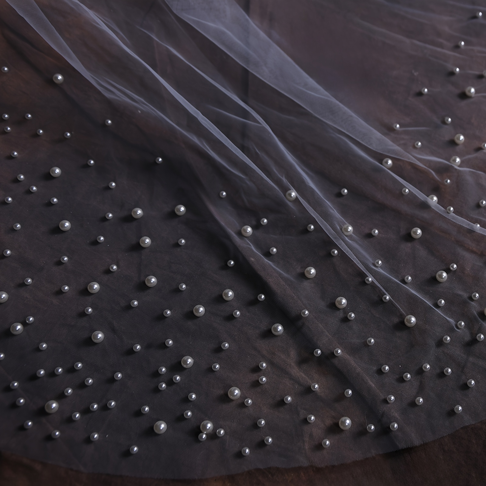 marjon bilan bezatilgan hashamatli to'y voiligi, romantik nylondan tayyorlangan, katedral uzunlikdagi voil, qo'lda yuviladigan, to'y mavzusi, m142 tafsilotlari 6