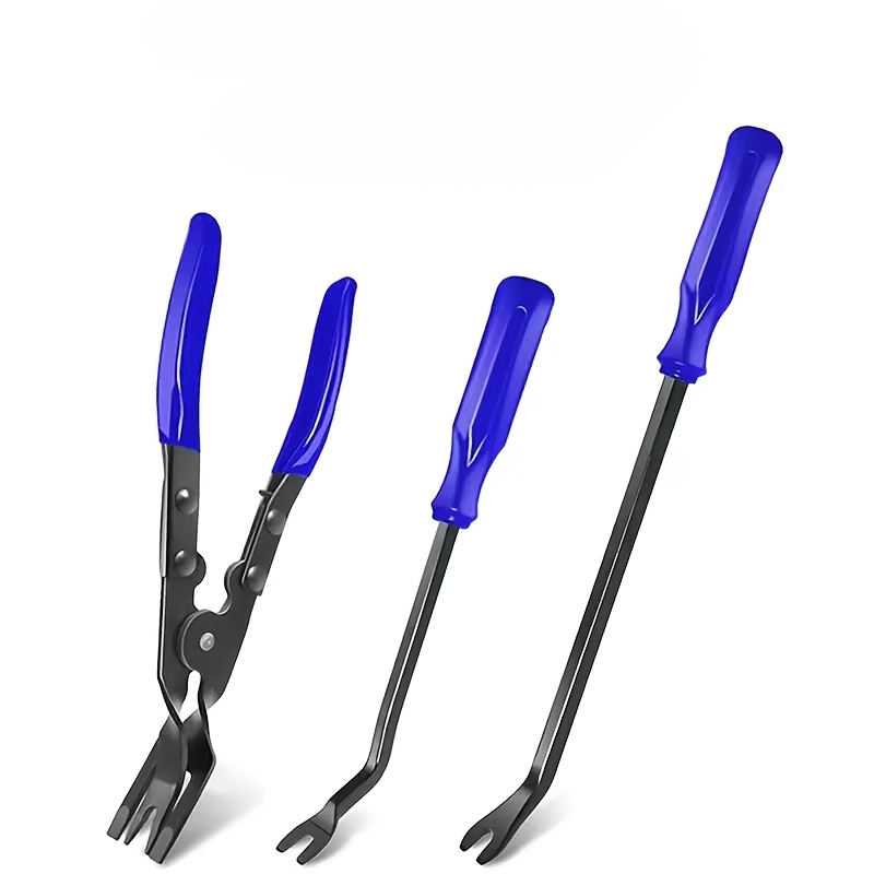 E-shop Clip-Zange Polsterwerkzeug-Set – 3er--Entfernungswerkzeug zum Entfernen von Nieten, Befestigungen, Reißzwecken, Clip-Zieher-Kit für Tür,