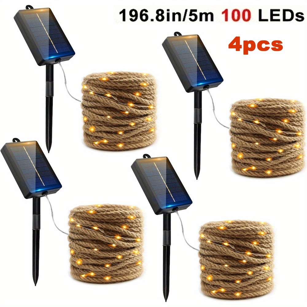 2/4 Stück Outdoor LED Solar Lichterkette