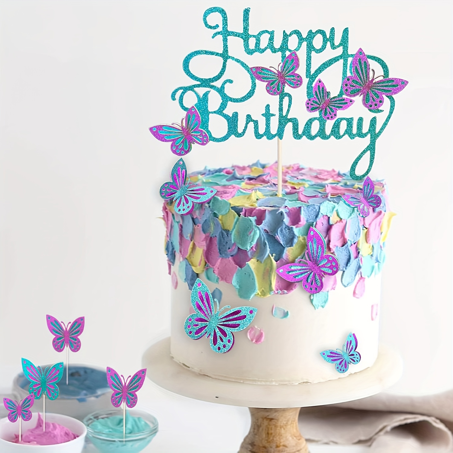 Happy Birthday Tortenaufleger – Bunte Tortendeko Für Kindergeburtstag & Erwachsenenfeiern, Einfach Zu Verwenden