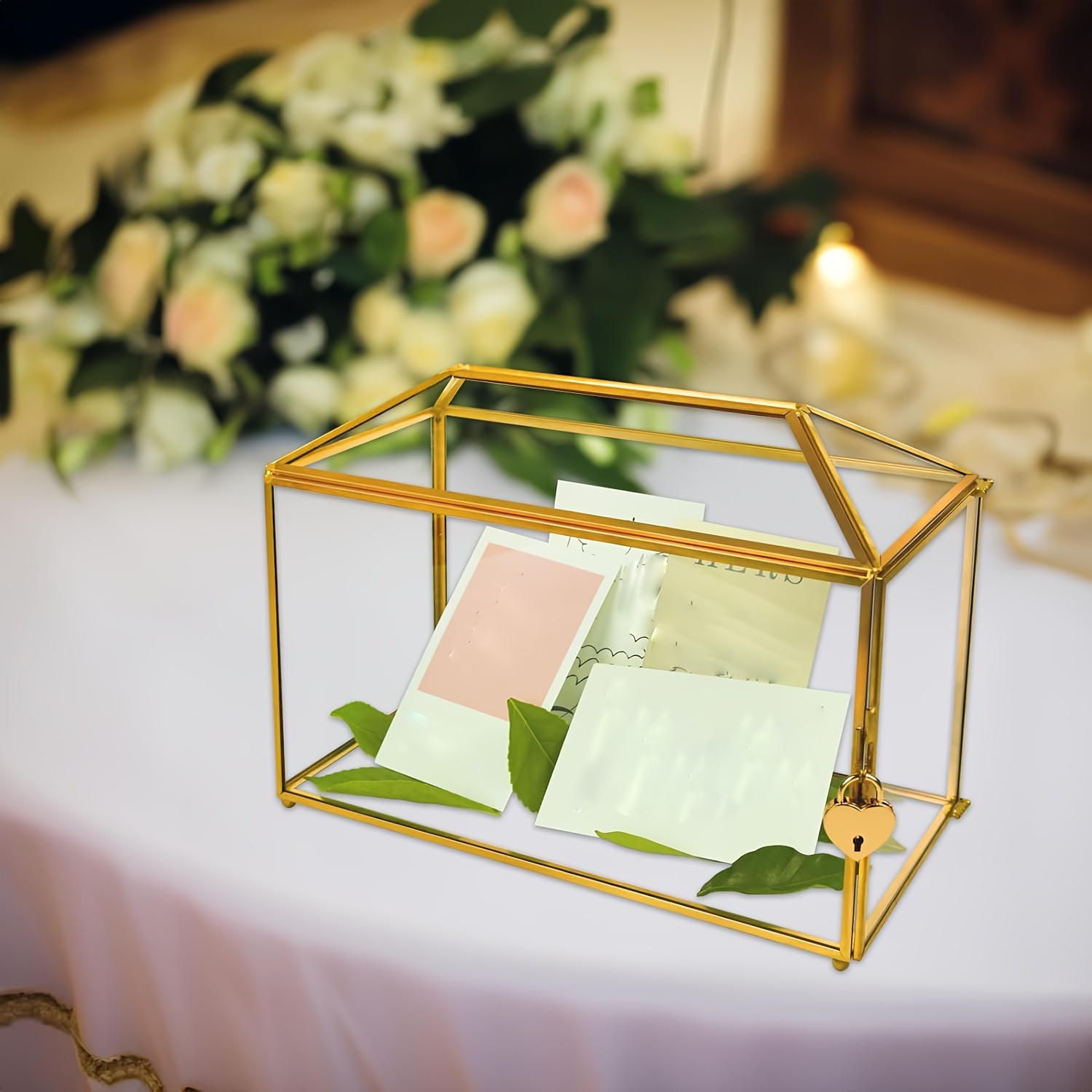 Elegant wedding card box. Wedding card box good with slot.