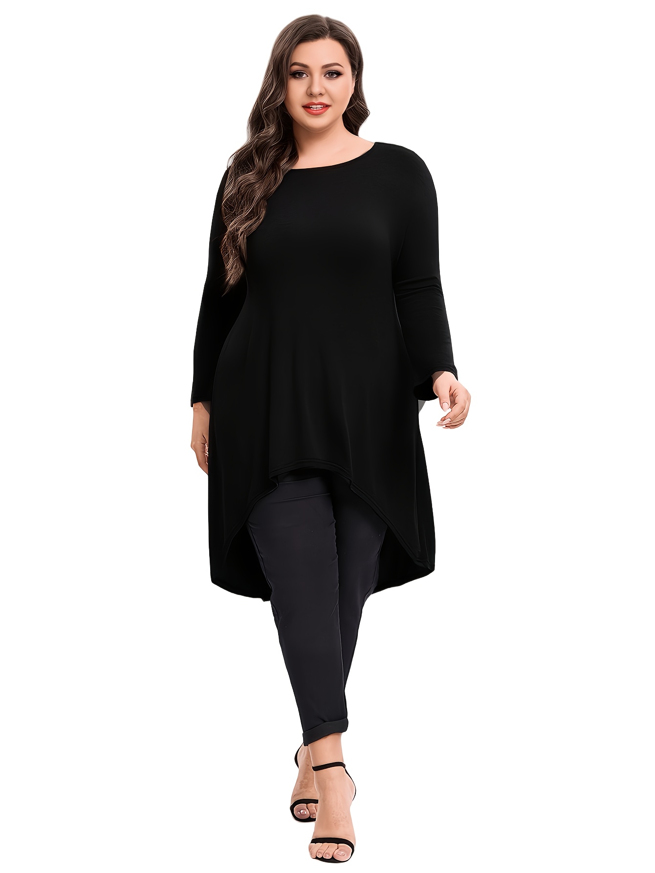 high low tunic tops plus size