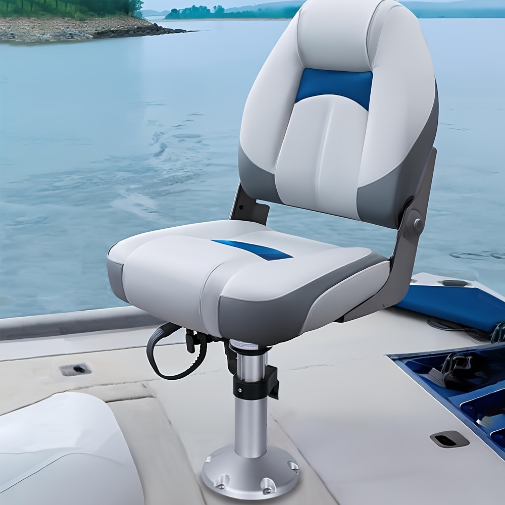Boat Seat Base with Sliding Rails for Adjustable Height