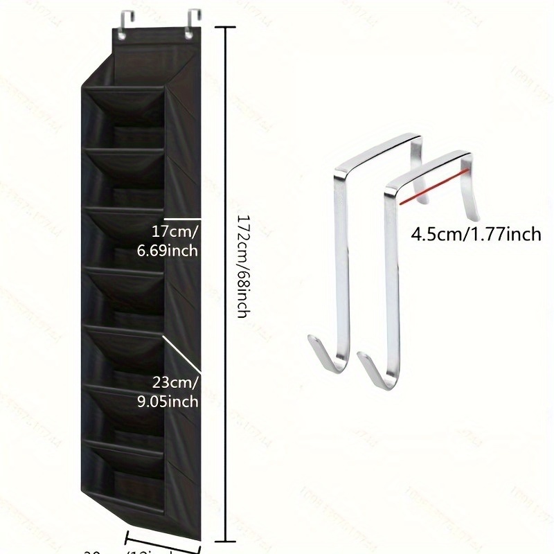 Narrow -layer Wall-mounted Shoe Bag, Multifunctional Storage Hanging Bag For Behind The Door, Organizer For Miscellaneous Items