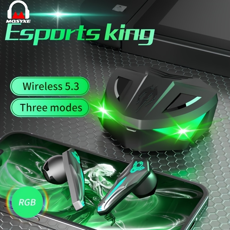 

Game Headphones, Low-latency Wireless Headphones, E-sports Headset - The Perfect , Calling, And Fitness Outdoors With 3 Modes: Gaming, Calling, And Fitness