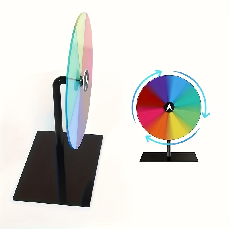 

Acrylic Rainbow Spin-to- Wheel, No Power Needed, Ideal For Weddings, Birthdays, Bachelor Parties, Graduations, Bar/bat Mitzvahs - Personalizable Dry Erase Prize Wheel For Guest Entertainment