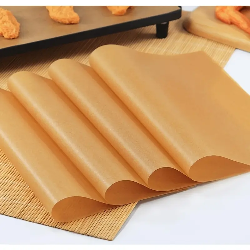 50 100 200pcs unbleached parchment paper baking sheets 9x13 inches non stick precut baking parchment baking grilling air fryer steaming bread cup cake cookie Product details 0