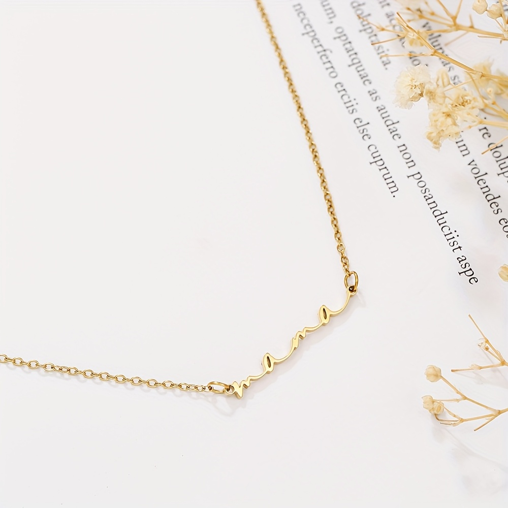 Mama Mother's Day Pendant Necklace, A Delicate And Compact Gift For Mothers