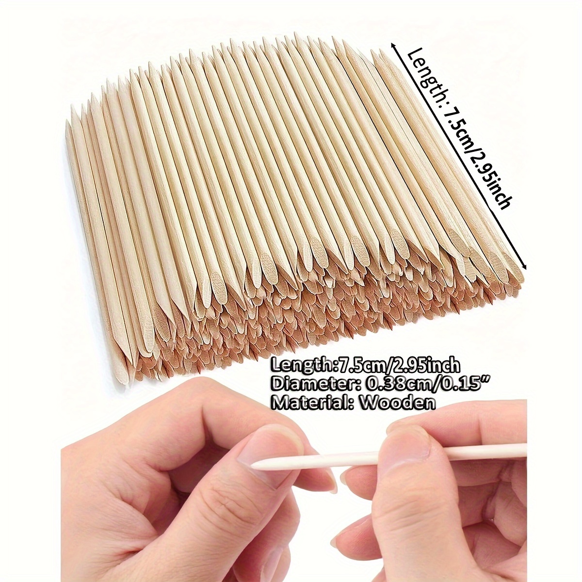 

500pcs/200pcs/100pcs Pusher Drawing Painting Remover Wood For Art Waxing Scraping 7.5cm