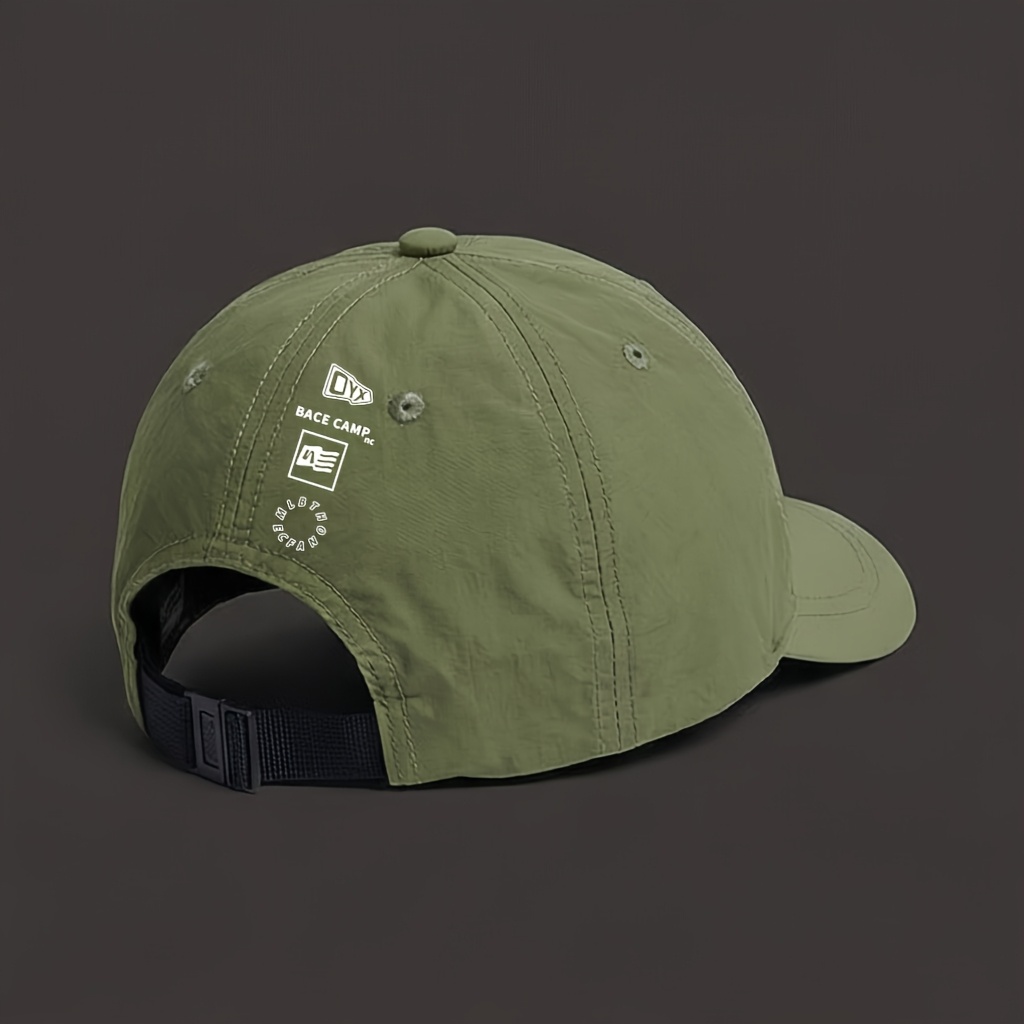 1pc Quick-dry Baseball Cap, Men's Outdoor Hiking Embroidered Cap For Women's Trekking Short Brim Hat - Adjustable